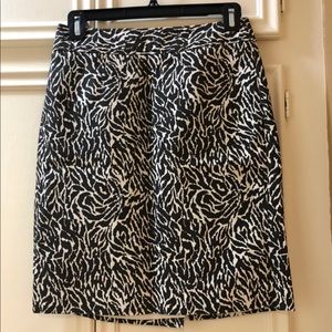 Zebra print skirt